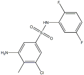 3-amino-5-chloro-N-(2,5-difluorophenyl)-4-methylbenzene-1-sulfonamide