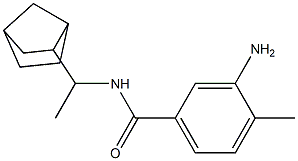 3-amino-N-(1-{bicyclo[2.2.1]heptan-2-yl}ethyl)-4-methylbenzamide Structure