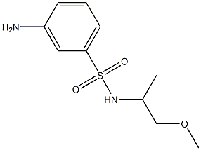 3-amino-N-(1-methoxypropan-2-yl)benzene-1-sulfonamide Structure