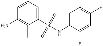 3-amino-N-(2,4-difluorophenyl)-2-methylbenzene-1-sulfonamide Structure