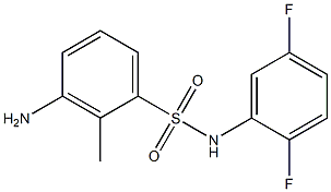 3-amino-N-(2,5-difluorophenyl)-2-methylbenzene-1-sulfonamide