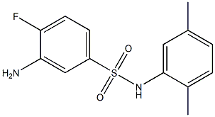 3-amino-N-(2,5-dimethylphenyl)-4-fluorobenzene-1-sulfonamide