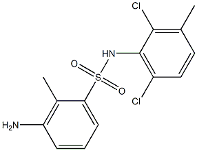 3-amino-N-(2,6-dichloro-3-methylphenyl)-2-methylbenzene-1-sulfonamide 结构式