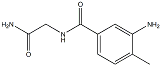 3-amino-N-(2-amino-2-oxoethyl)-4-methylbenzamide Structure