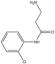 3-amino-N-(2-chlorophenyl)propanamide 结构式