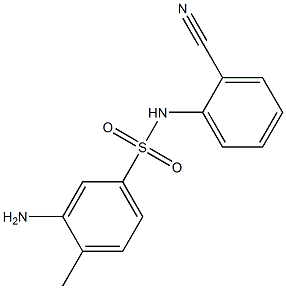 3-amino-N-(2-cyanophenyl)-4-methylbenzene-1-sulfonamide