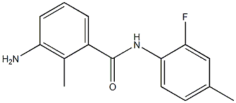 3-amino-N-(2-fluoro-4-methylphenyl)-2-methylbenzamide 结构式