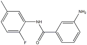 3-amino-N-(2-fluoro-5-methylphenyl)benzamide,,结构式