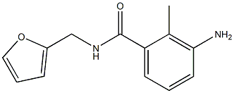 3-amino-N-(2-furylmethyl)-2-methylbenzamide 化学構造式