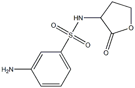 3-amino-N-(2-oxooxolan-3-yl)benzene-1-sulfonamide 化学構造式