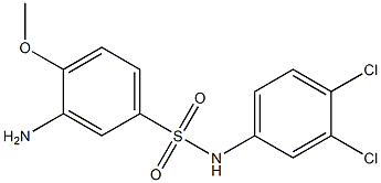  3-amino-N-(3,4-dichlorophenyl)-4-methoxybenzene-1-sulfonamide