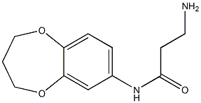 3-amino-N-(3,4-dihydro-2H-1,5-benzodioxepin-7-yl)propanamide,,结构式