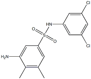 3-amino-N-(3,5-dichlorophenyl)-4,5-dimethylbenzene-1-sulfonamide