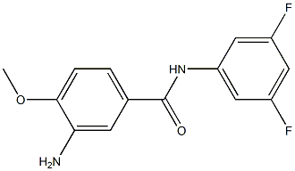 3-amino-N-(3,5-difluorophenyl)-4-methoxybenzamide Struktur