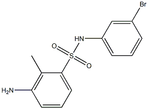 3-amino-N-(3-bromophenyl)-2-methylbenzene-1-sulfonamide Structure