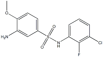 3-amino-N-(3-chloro-2-fluorophenyl)-4-methoxybenzene-1-sulfonamide|