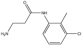 3-amino-N-(3-chloro-2-methylphenyl)propanamide 结构式
