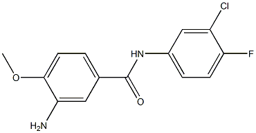 3-amino-N-(3-chloro-4-fluorophenyl)-4-methoxybenzamide Structure