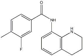 3-fluoro-4-methyl-N-(1,2,3,4-tetrahydroquinolin-8-yl)benzamide