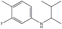 3-fluoro-4-methyl-N-(3-methylbutan-2-yl)aniline,,结构式