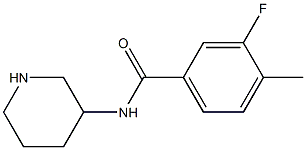 3-fluoro-4-methyl-N-(piperidin-3-yl)benzamide
