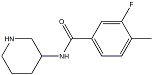  3-fluoro-4-methyl-N-(piperidin-3-yl)benzamide