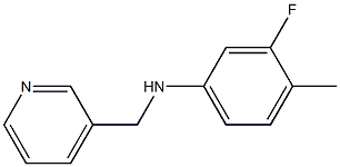 3-fluoro-4-methyl-N-(pyridin-3-ylmethyl)aniline Struktur