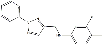 3-fluoro-4-methyl-N-[(2-phenyl-2H-1,2,3-triazol-4-yl)methyl]aniline Structure