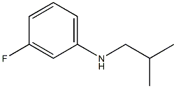 3-fluoro-N-(2-methylpropyl)aniline Struktur