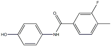 3-fluoro-N-(4-hydroxyphenyl)-4-methylbenzamide 结构式