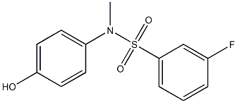 3-fluoro-N-(4-hydroxyphenyl)-N-methylbenzene-1-sulfonamide