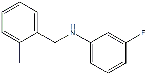 3-fluoro-N-[(2-methylphenyl)methyl]aniline 结构式