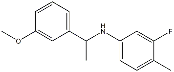 3-fluoro-N-[1-(3-methoxyphenyl)ethyl]-4-methylaniline Struktur
