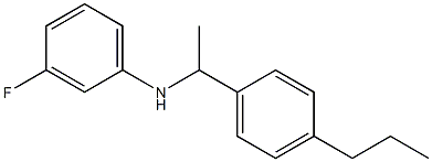 3-fluoro-N-[1-(4-propylphenyl)ethyl]aniline