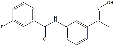 3-fluoro-N-{3-[(1E)-N-hydroxyethanimidoyl]phenyl}benzamide