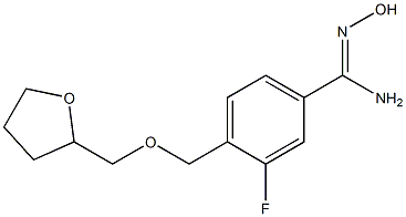 3-fluoro-N'-hydroxy-4-[(tetrahydrofuran-2-ylmethoxy)methyl]benzenecarboximidamide