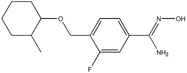 3-fluoro-N'-hydroxy-4-{[(2-methylcyclohexyl)oxy]methyl}benzenecarboximidamide