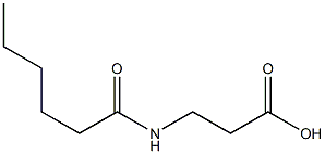 3-hexanamidopropanoic acid Structure