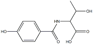 3-hydroxy-2-[(4-hydroxyphenyl)formamido]butanoic acid,,结构式