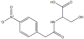 3-hydroxy-2-{[(4-nitrophenyl)acetyl]amino}propanoic acid