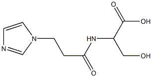 3-hydroxy-2-{[3-(1H-imidazol-1-yl)propanoyl]amino}propanoic acid|