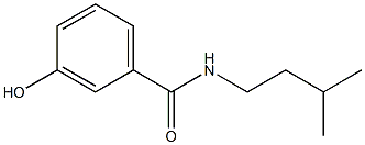 3-hydroxy-N-(3-methylbutyl)benzamide 结构式