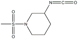 3-isocyanato-1-(methylsulfonyl)piperidine,,结构式