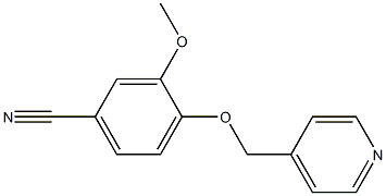 3-methoxy-4-(pyridin-4-ylmethoxy)benzonitrile Struktur