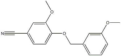 3-methoxy-4-[(3-methoxybenzyl)oxy]benzonitrile Structure