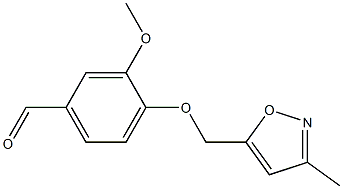 3-methoxy-4-[(3-methyl-1,2-oxazol-5-yl)methoxy]benzaldehyde Structure