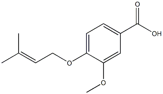 3-methoxy-4-[(3-methylbut-2-enyl)oxy]benzoic acid|