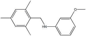 3-methoxy-N-[(2,4,6-trimethylphenyl)methyl]aniline 结构式