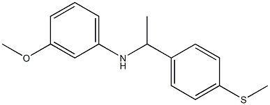 3-methoxy-N-{1-[4-(methylsulfanyl)phenyl]ethyl}aniline