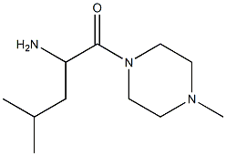 3-methyl-1-[(4-methylpiperazin-1-yl)carbonyl]butylamine 化学構造式